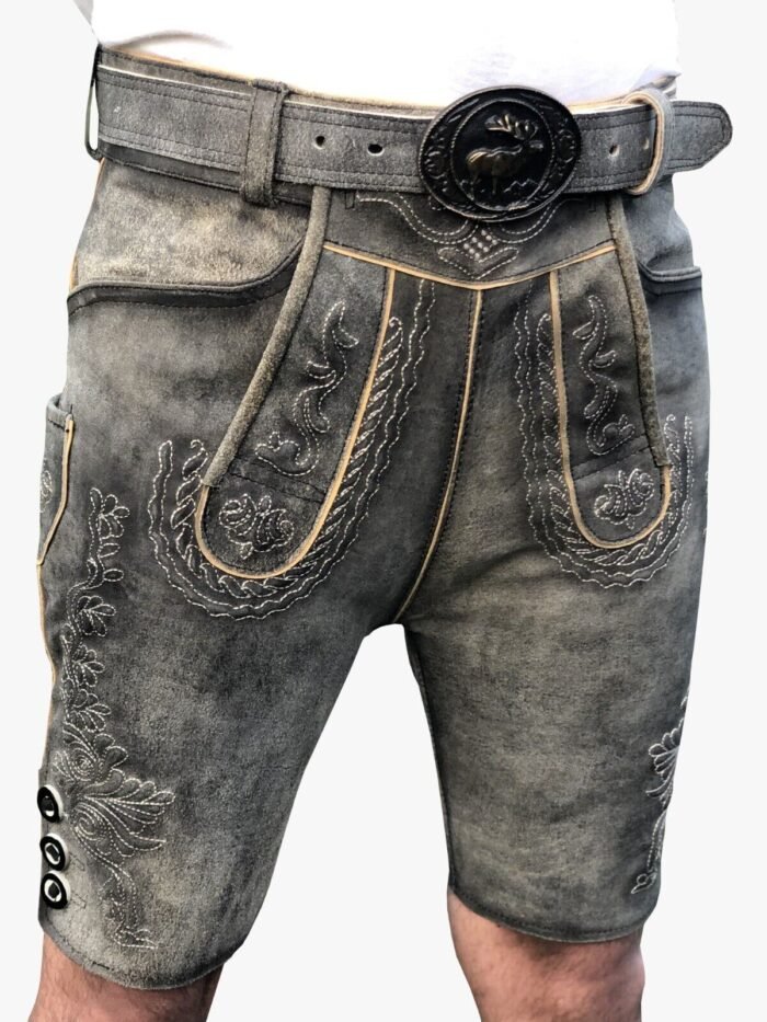 Herren trachten lederhosen Oktoberfest lederhosen Bavarian Lederhose Gr,46-58 - Image 4