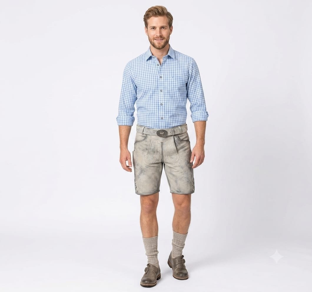 Herren trachten lederhosen Oktoberfest lederhosen Bavarian Lederhose Mit Gürtel Größe,46-60